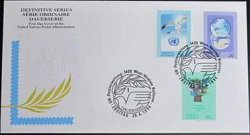 UNO WIEN 1994 Mi-Nr. 167/69 FDC