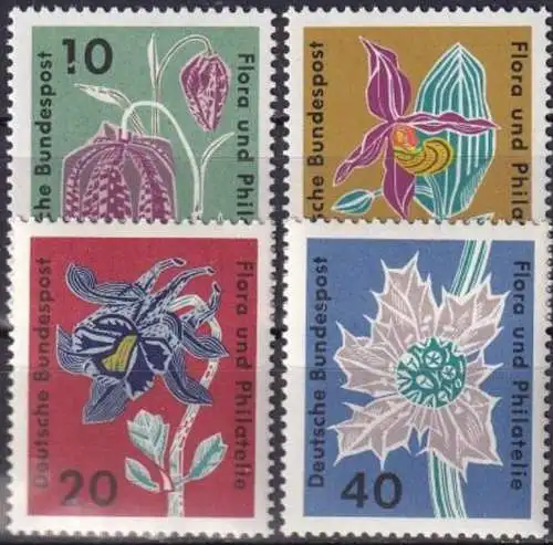 DEUTSCHLAND 1963 Mi-Nr. 392/95 ** MNH