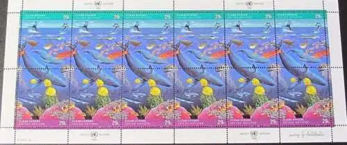 UNO NEW YORK 1992 Mi-Nr. 627/28 Kleinbogen ** MNH