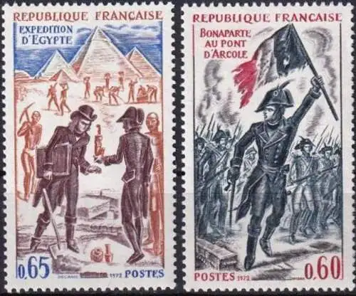 FRANKREICH 1972 Mi-Nr. 1812/13 ** MNH