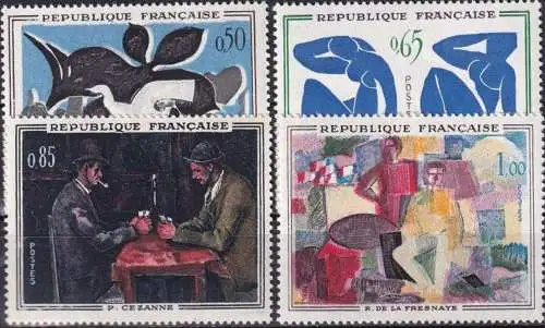 FRANKREICH 1961 Mi-Nr. 1372/75 ** MNH