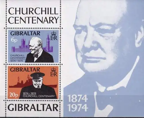 GIBRALTAR 1974 Mi-Nr. Block 1 ** MNH