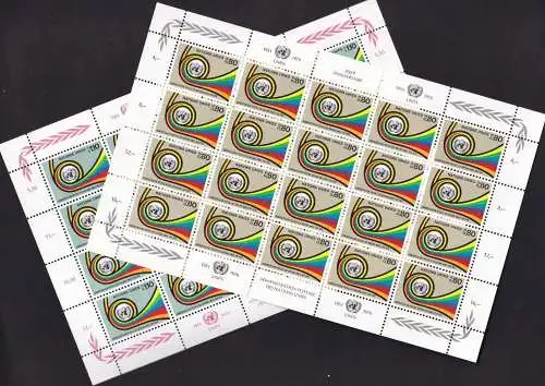 UNO GENF 1976 Mi-Nr. 60/61 Kleinbogen ** MNH