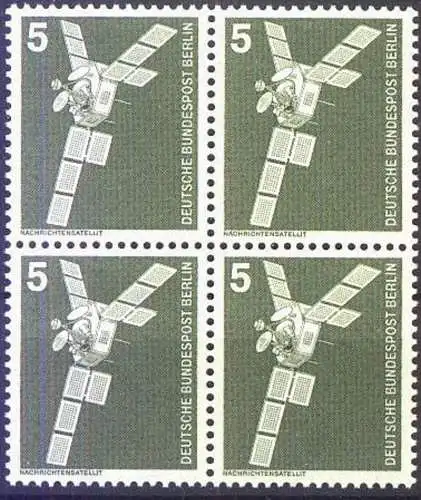 BERLIN 1975 Mi-Nr. 494 Viererblock ** MNH