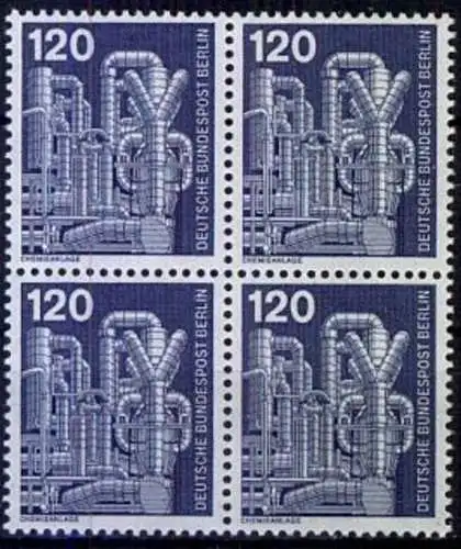 BERLIN 1975 Mi-Nr. 503 Viererblock ** MNH