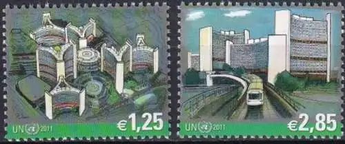 UNO WIEN 2011 Mi-Nr. 689/90 ** MNH