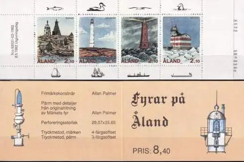 ALAND 1992 Mi-Nr. MH 1 Markenheft/booklet ** MNH