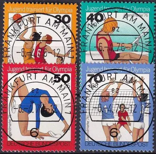 DEUTSCHLAND 1976 Mi-Nr. 882/85 o used - aus Abo
