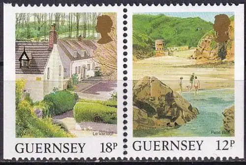 GUERNSEY 1989 Mi-Nr. 413 D + 448 D ** MNH