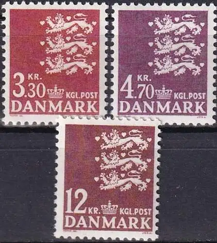 DÄNEMARK 1981 Mi-Nr. 725/27 ** MNH