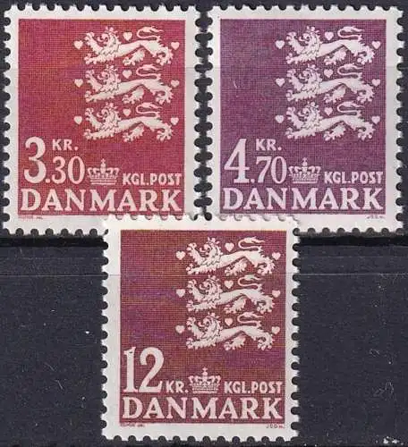 DÄNEMARK 1981 Mi-Nr. 725/27 ** MNH