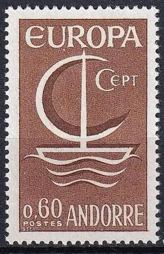 FRANZ. ANDORRA 1965 Mi-Nr. 198 ** MNH - CEPT