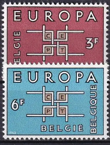 BELGIEN 1963 Mi-Nr. 1320/21 ** MNH - CEPT