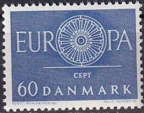DÄNEMARK 1960 Mi-Nr. 386 ** MNH