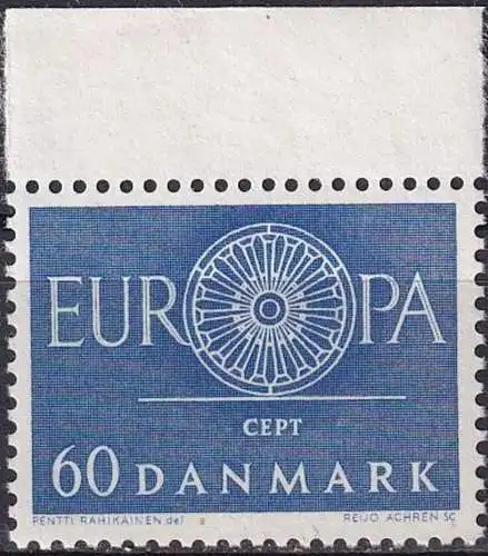 DÄNEMARK 1960 Mi-Nr. 386 ** MNH