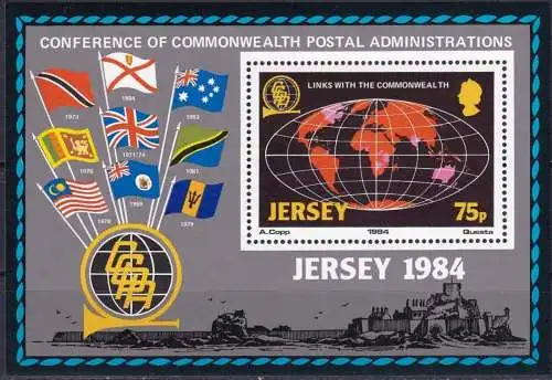 JERSEY 1984 Mi-Nr. Block 3 ** MNH