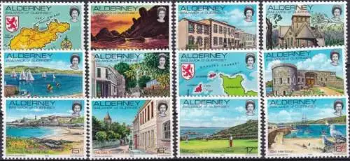 ALDERNEY 1983 Mi-Nr. 1/12 ** MNH