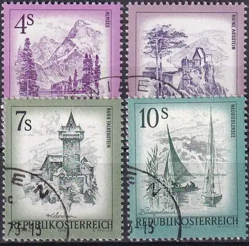 ÖSTERREICH 1973 Mi-Nr. 1430/33 o used - aus Abo