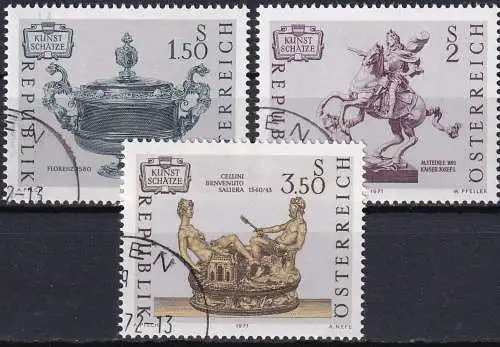 ÖSTERREICH 1971 Mi-Nr. 1355/57 o used - aus Abo