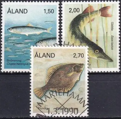 ALAND 1990 Mi-Nr. 38/40 o used - aus Abo