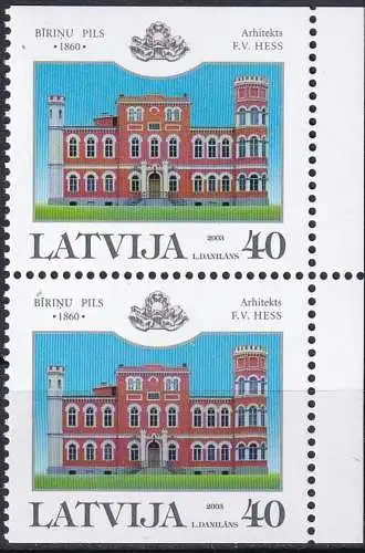 LETTLAND 2003 Mi-Nr. 597 DD ** MNH