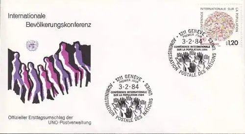 UNO GENF 1984 Mi-Nr. 119 FDC