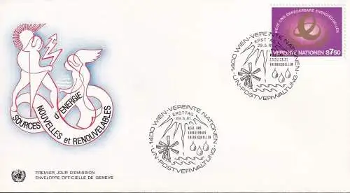 UNO WIEN 1981 Mi-Nr. 20 FDC
