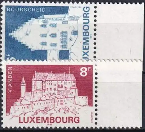 LUXEMBURG 1982 Mi-Nr. 1058/59 ** MNH