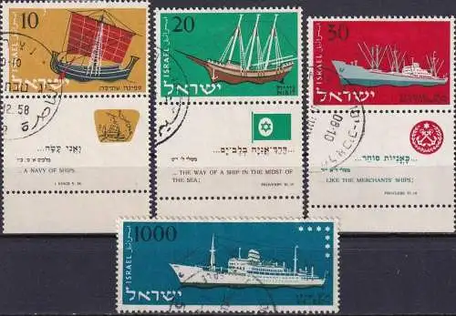 ISRAEL 1958 Mi-Nr. 160/63 o used