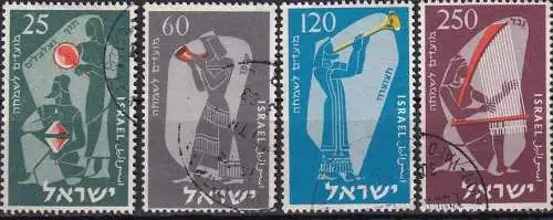 ISRAEL 1955 Mi-Nr. 114/17 o used