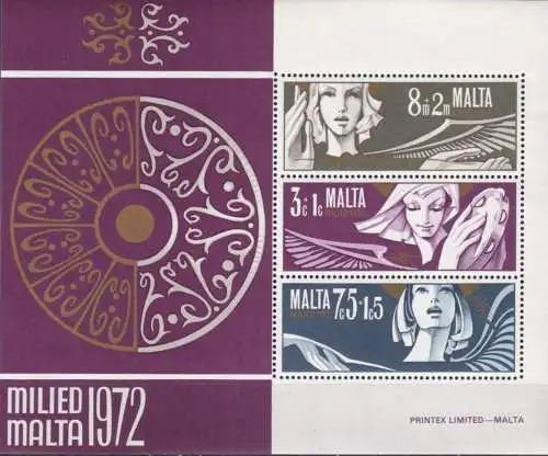 MALTA 1972 Mi-Nr. Block 2 ** MNH