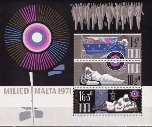 MALTA 1971 Mi-Nr. Block 1 ** MNH