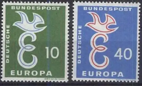 DEUTSCHLAND 1958 Mi-Nr. 295/96 ** MNH - CEPT