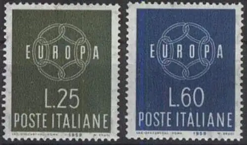 ITALIEN 1959 Mi-Nr. 1055/56 ** MNH - CEPT