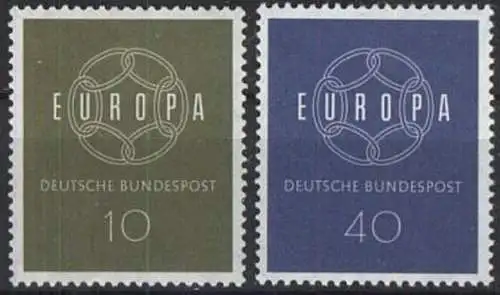 DEUTSCHLAND 1959 Mi-Nr. 320/21 ** MNH - CEPT