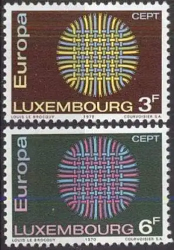 LUXEMBURG 1970 Mi-Nr. 807/08 ** MNH - CEPT