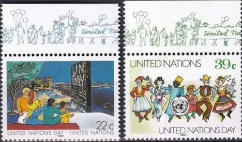 UNO NEW YORK 1987 Mi-Nr. 540/41 ** MNH