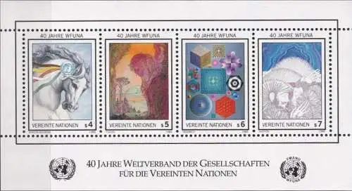 UNO WIEN 1986 Mi-Nr. Block 3 ** MNH