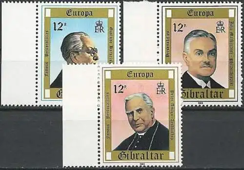 GIBRALTAR 1980 Mi-Nr. 405/07 ** MNH - CEPT