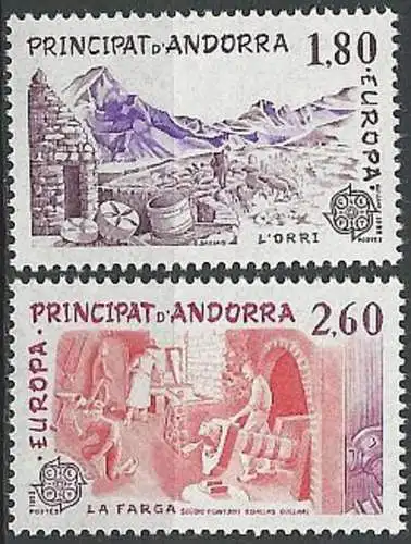 FRANZ. ANDORRA 1983 Mi-Nr. 334/35 ** MNH - CEPT