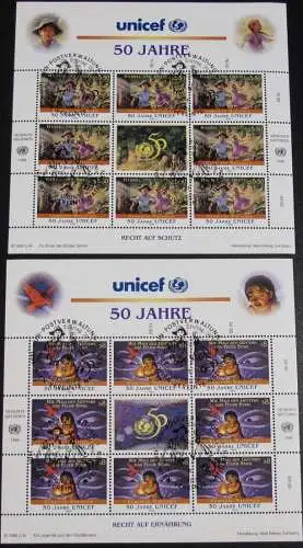 UNO WIEN 1996 Mi-Nr. 218/19 Kleinbogen o used - aus Abo