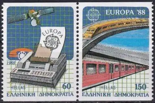 GRIECHENLAND 1988 Mi-Nr. 1685/86 C ** MNH