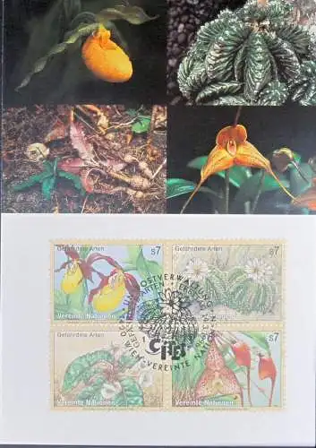 UNO WIEN 1996 Mi-Nr. 205/08 Maximumkarte MK/MC Nr. 40