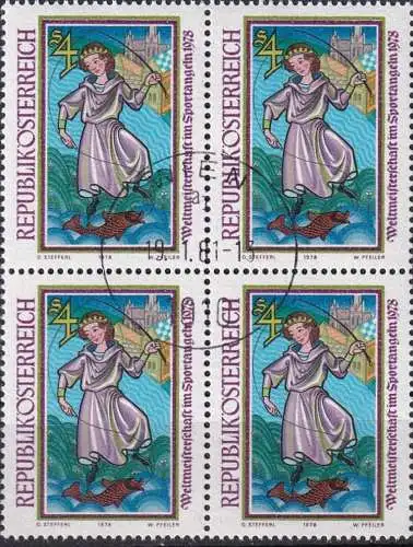 ÖSTERREICH 1978 Mi-Nr. 1584 Viererblock o used - aus Abo