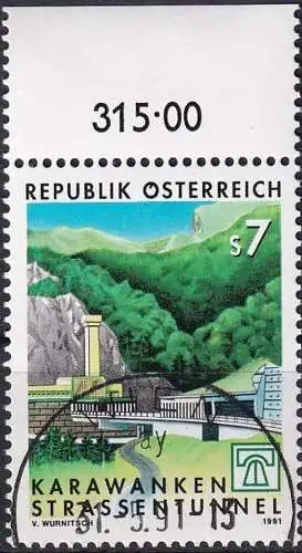 ÖSTERREICH 1991 Mi-Nr. 2033 o used - aus Abo