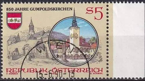 ÖSTERREICH 1990 Mi-Nr. 1997 o used - aus Abo