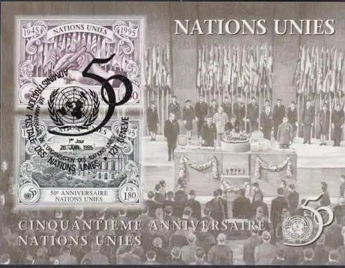 UNO GENF 1995 Mi-Nr. Block 7 o used - aus Abo