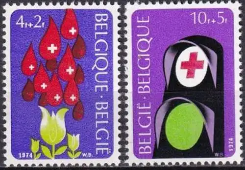 BELGIEN 1974 Mi-Nr. 1757/58 ** MNH