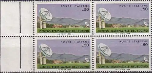 ITALIEN 1968 Mi-Nr. 1290 Viererblock ** MNH