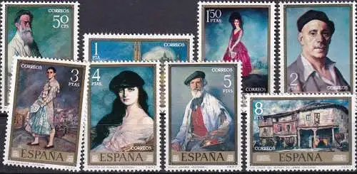 SPANIEN 1971 Mi-Nr. 1912/19 ** MNH